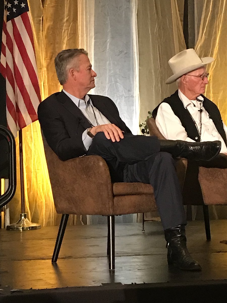 PLCranching's tweet photo. “We raise, #grass, we raise #cows, we raise #wool, but always remember what we really want to raise - and that’s new #ranchers.” @LtGovBradLittle on the next 50 years of the PLC https://t.co/wO8Mbp94je