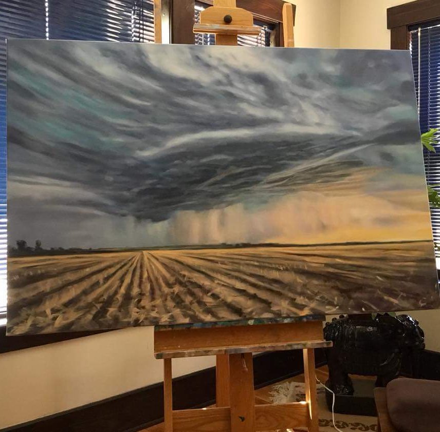 NTS asked for a storm and a storm they shall get!  It’s getting close now!   

40x60 inches. Oil on canvas.

Just a reminder.  I'm going to be at the Lawrence Beer Company from 4-7pm tonight.  Stop by to say hi!  If love to see you. 😊

.
.
.
.
.
.
.
.
#storm #stormpainting
