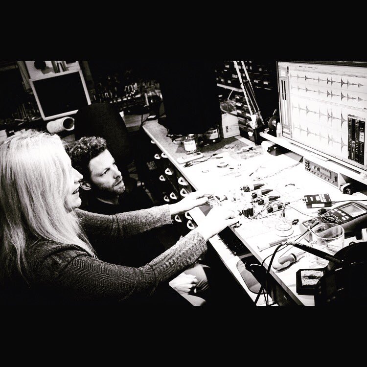 @sylvia_massy and Looptrotter’s lead designer Andrzej Starzyk cookin’ somethin’ in the lab. 
We have so much exciting stuff ready for you all!!! Can’t wait to share it with you!!! 
📸 A.Opolski