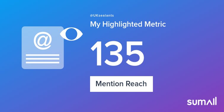 My week on Twitter 🎉: 1 Mention, 135 Mention Reach, 2 Retweets, 93 Retweet Reach. See yours with sumall.com/performancetwe…