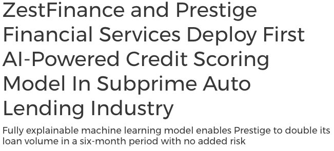 MyPFS's tweet photo. We are pleased to announce our partnership with @ZestFinance!

"The new models enabled Prestige to achieve a 36 percent increase in new applicants, resulting in a 14 percent higher approval rate."

https://t.co/JIaT4aVtfw

#CarFinance #AutoLoans https://t.co/oRbgALpgs9