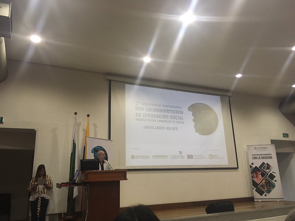 A short introduction from Mark before our Latin American partners present their SISUS at the second day of the #LASINConference2018 #lasinproject #socialinnovation #erasmusplus @GCU_TEO