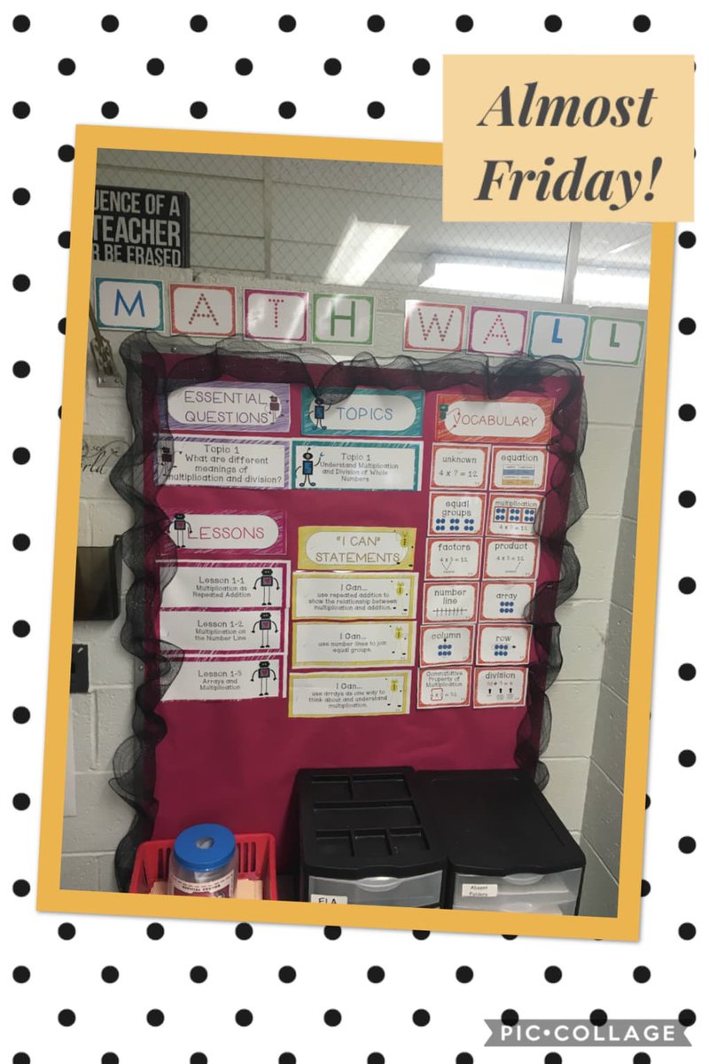 Great math bulletin boards at Shepard keep kids excited to learn Math all week long piccollage.com/_aIhnvRkG