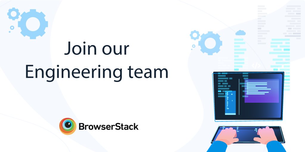browserstack's tweet image. Take the next leap in building the #TestingInfrastructure for the internet. Join our #Engineering team. bit.ly/2PVd08n #TechJobs #EngineeringJobs