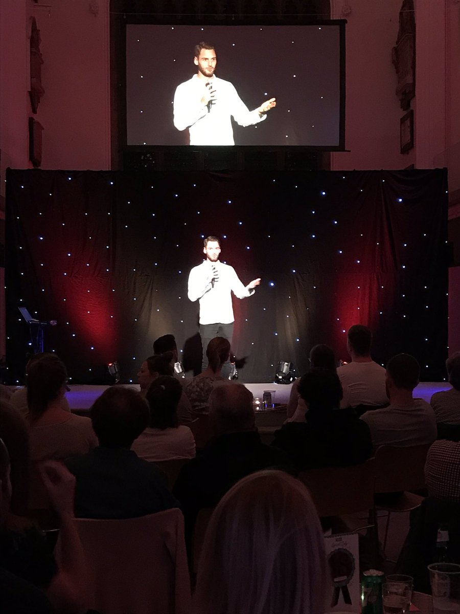 revgareth's tweet photo. Not our 2nd Comic but young gun @michaeldarbandi hosting our @trinitychelt Comedy Night. #raisingupleaders https://t.co/SK3K2wJXn1