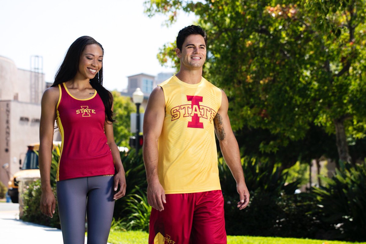 SportswearU's tweet photo. Comment with a π if youβre headed to the Iowa State vs. TCU game this weekend! Weβve got you covered with the best selection of tanks, t-shirts, jerseys, sports bras, dresses and more! πShop your school at https://t.co/xD26mPsQSW #ProSphereSU #Cyclones #Iowa #cyclONEnation https://t.co/YmpEslpBel
