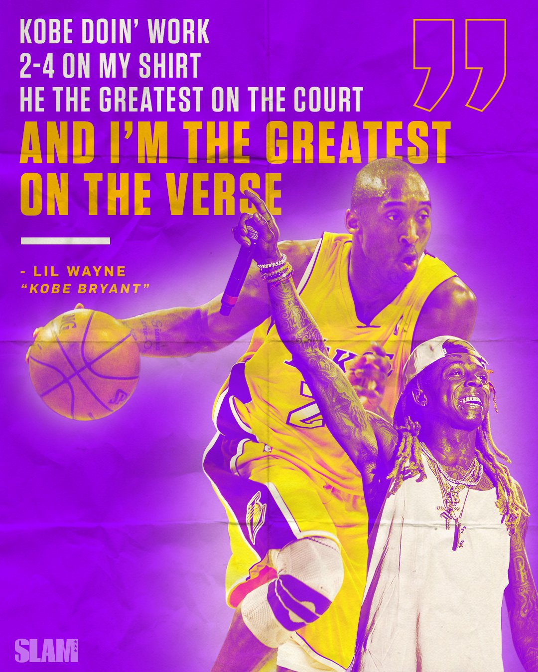 Lil Wayne really dedicated a whole song to Kobe in \09. Happy birthday, Weezy. 