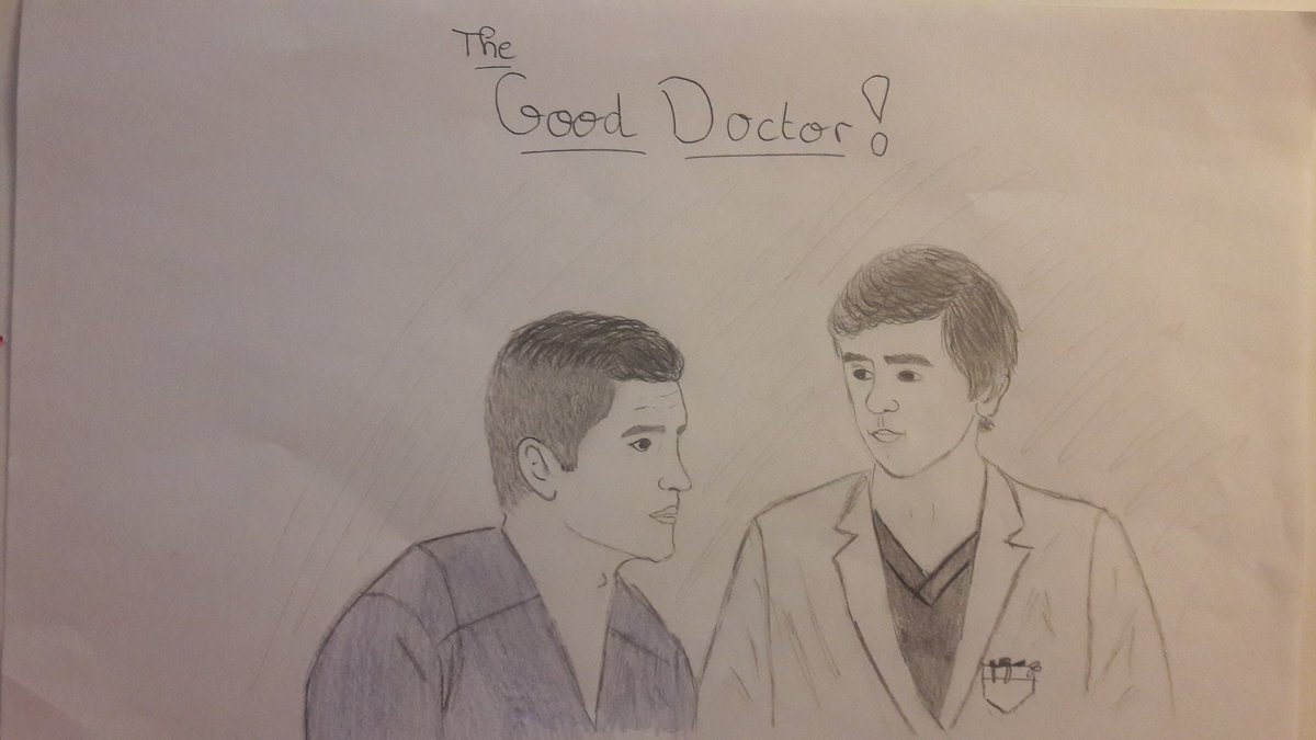 MaelisBhl's tweet photo. For you ! 😉 be me 
@freddiehighmore 
@IamNickGonzalez 
@GoodDoctorABC 
@TF1 
#GoodDoctor 
#TF1 https://t.co/6blCH7i3rX
