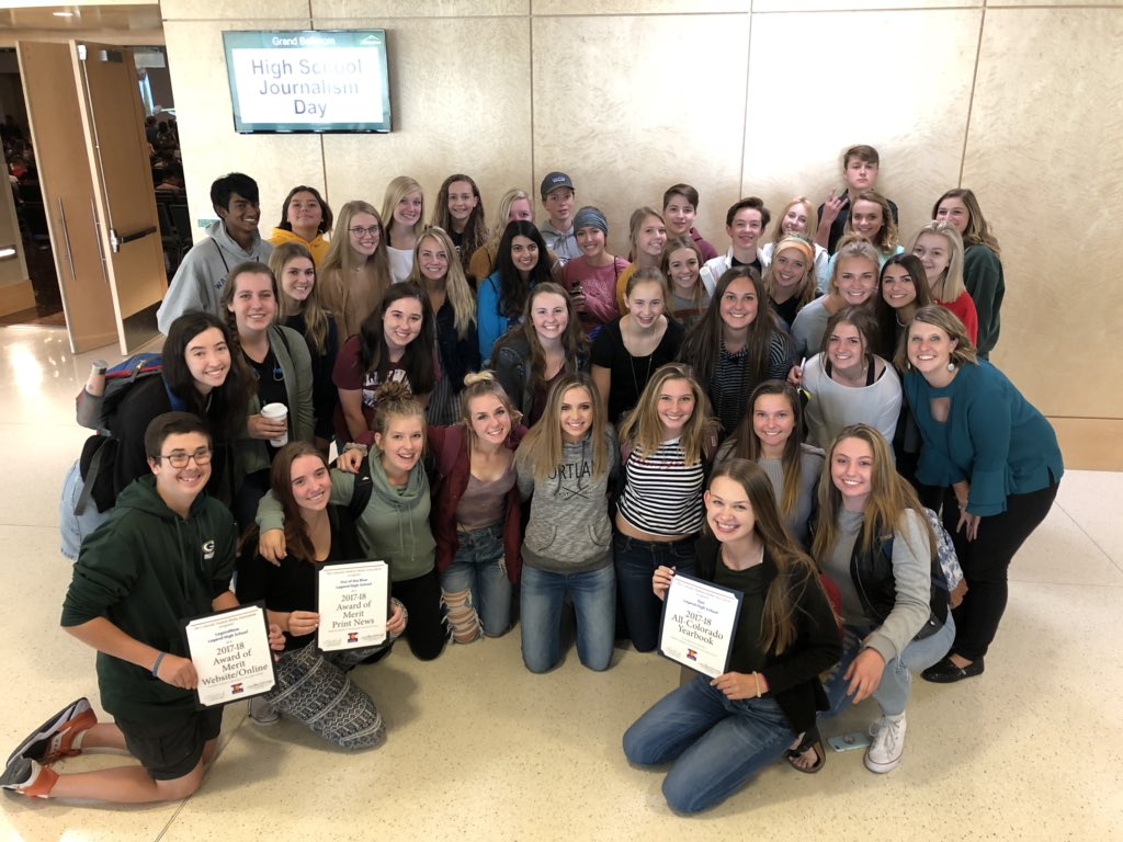 epicyearbookLT's tweet photo. Yearbook and Newspaper had a journalism packed day at CSU for CSMA’s JDay. Both came away with awards. #wegotthis #wearelegend @ColoradoSMA https://t.co/UC4H5z7CQd