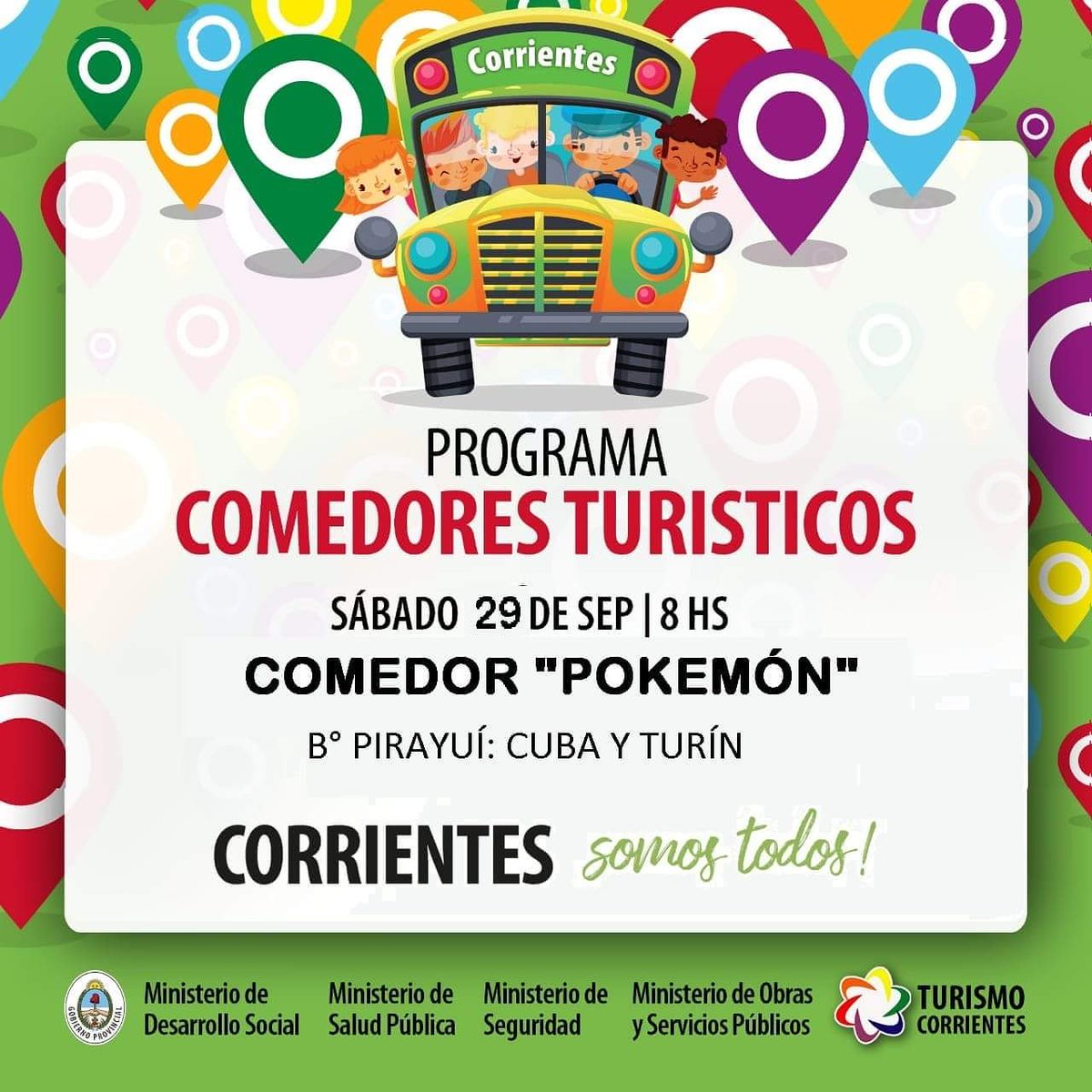 DAlimentaria's tweet photo. 3er VIAJE DEL PROGRAMA "COMEDORES TURÍSTICOS" 🚌👩🏻‍🍳

Comedor "Pokémon" barrio Pirayui.
#ComedoresProtagonistas 💪👩🏻‍🍳
#CorrientesSomosTodos 🇦🇷 https://t.co/qTAXIhDmgC