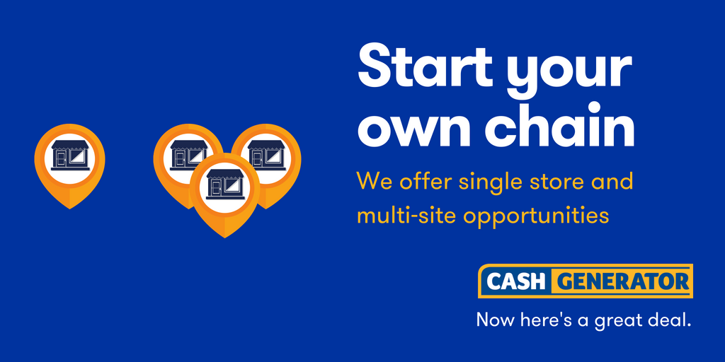 Take full control of your future with Cash Generators single and multiple chain opportunities! cgfranchising.co.uk #CGfranchise