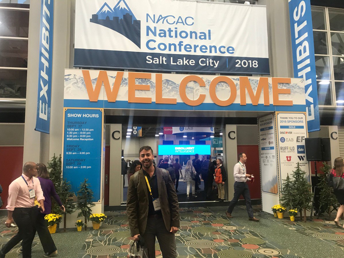 Our Business Development Manager, Derek Hanley, is at NACAC's annual conference in Salt Lake City, Utah! He will be joining thousands of higher education professionals, listening to inspiring speakers and getting first glimpses at cutting edge research in the industry.