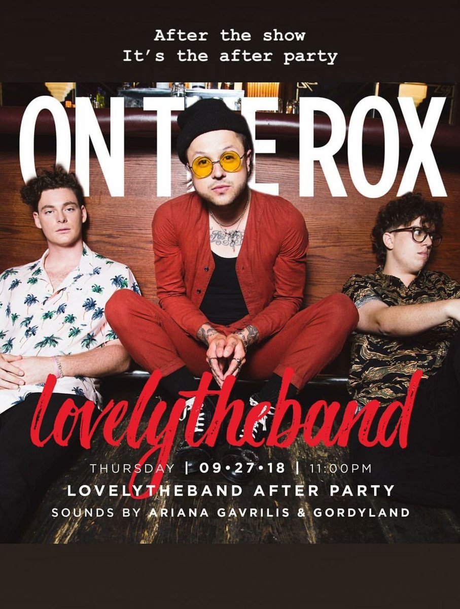 ArgLovely's tweet photo. Hoy los chicos tocan en The Roxy y después del show hay un After Party! https://t.co/wTFZ1ZM6hm