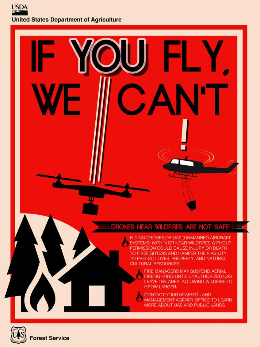 GMUG_NF's tweet photo. #BullDrawFire - The Temporary Flight Restriction (TFR) has been lifted. Remember - It's #illegal to fly #drones near wildfires.  "If you fly, we can't" https://t.co/1XHFu5iUK8