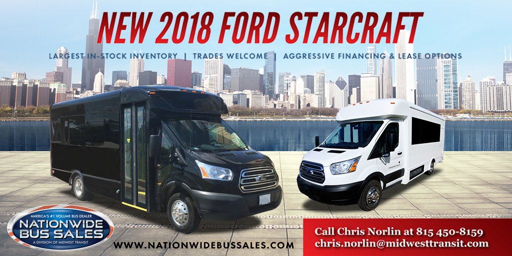 midwesttransit's tweet photo. Catch the new 2018 Ford Starcraft at #BusCon2018 @METROmagTweet and #CDShow2018 @Chauff_Driven
.
.
.
#mte #bus #busdriver #service #parts #maintenance #ford #starcraft #instabus #travel #autobus #buslife #midwesttransit https://t.co/4B0frO8che