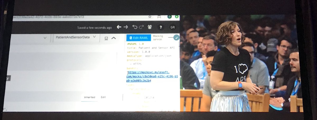 anniefever's tweet photo. Excellent API integration by @zaynelt at the @SalesforceDevs #DevKeynote #DF18 - also that shirt is ultimate radness. https://t.co/aZG95azy3Q