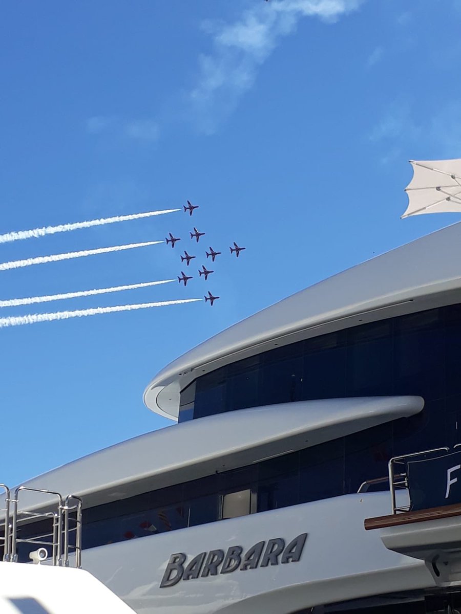 brookesbell's tweet photo. What a day! @mys_monaco #captains #managers #insuranceco #shipyards @rafredarrows https://t.co/QGEzmqOvcY