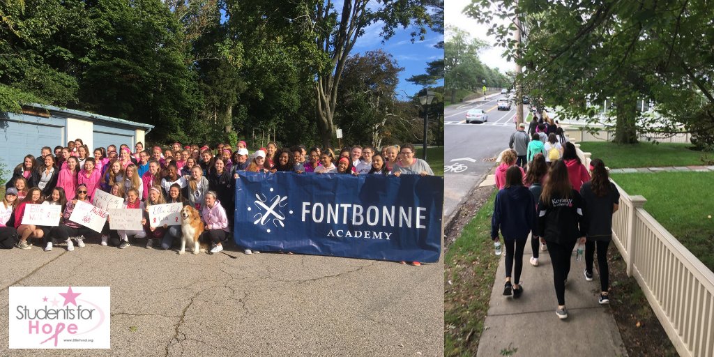 elliefund's tweet photo. Thank you to @fontbonneacad for helping us kick off the 2018-2019 Students for Hope program with your annual walk this past Sunday morning! We're so grateful for your continued support and can't wait to see what this year has in store! #ThankfulThursday #StudentsforHope https://t.co/UwaylbEf9c
