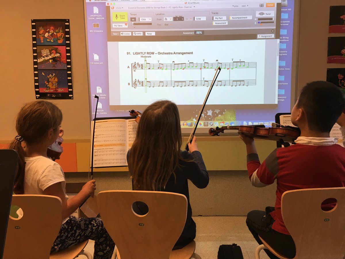 Orchestra class at Field. So much musical talent here!!