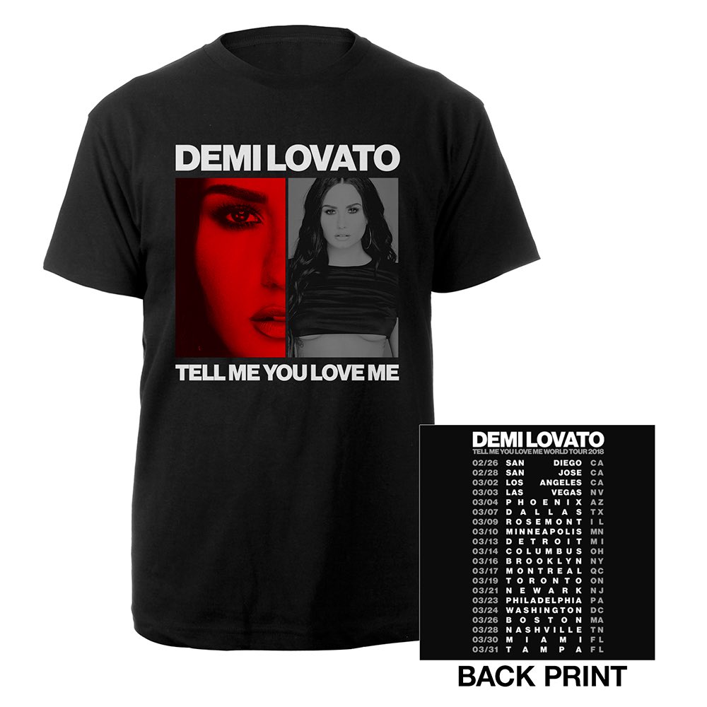 lopez1356's tweet photo. GIVEAWAY!!!

Win a @ddlovato Tell me you love me Tour T-shirt!  

To enter the contest you have to rt this tweet, follow me and rt my pinned tweet!

• Closes October 5th
• Open wordwide🌎

Good luck to all! ❤️ https://t.co/WQfRV5mqMc