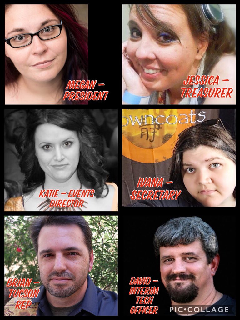 AZBrowncoats's tweet photo. Introducing our 2018-2019 AZ Browncoats officers!!  Looking forward to a great year! 🙌 https://t.co/EhA8OdqyDm
