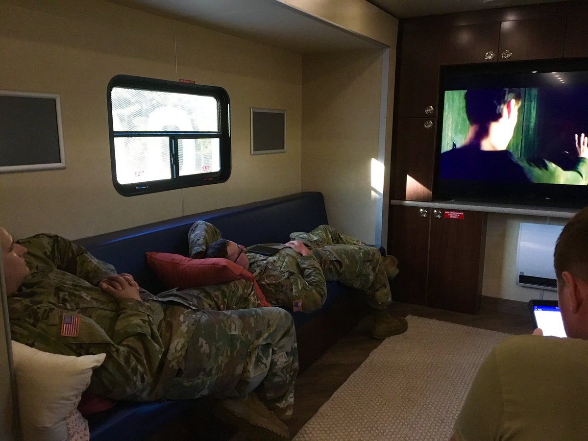 MobileUSO's tweet photo. #HurricaneFlorence relief efforts continue in the Carolinas. We’re happy to be providing these service members some downtime and relaxation.

We’ll wrap up our support in Georgetown over the next couple of days - we’re proud to continue being the force behind the forces! https://t.co/WU6Ynnwz1y