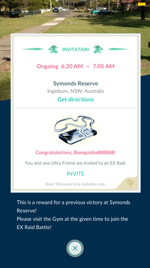 Bonquisha888888's tweet photo. My ex raid in currently ongoing and itβs an electabuzz ππ€¦ββοΈ Hopefully itβs a good time of day when they fix the glitch and can attend my first deoxys raid π€
#PokemonGo #ExInvite #Deoxys https://t.co/TadGcx6rGg