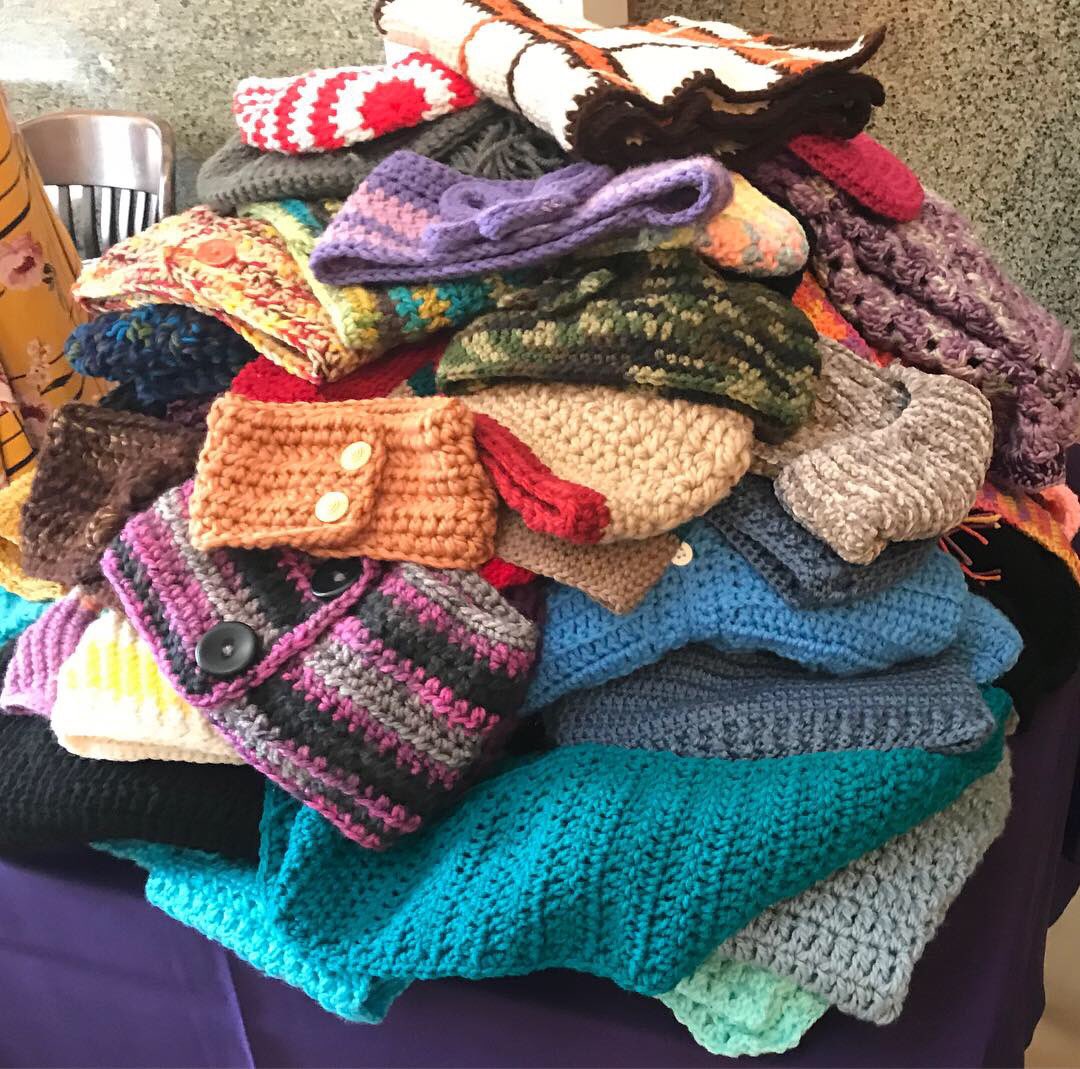 Blondell_RB's tweet photo. The 2018 Annual Knit In was definitely a success! Thank you so much to all of the knitters, volunteers and supporters who came out today! Next Up: Warmth in Winter! #knitin #warmthinwinter #knit #phillyknits https://t.co/ONaVNAR5W0