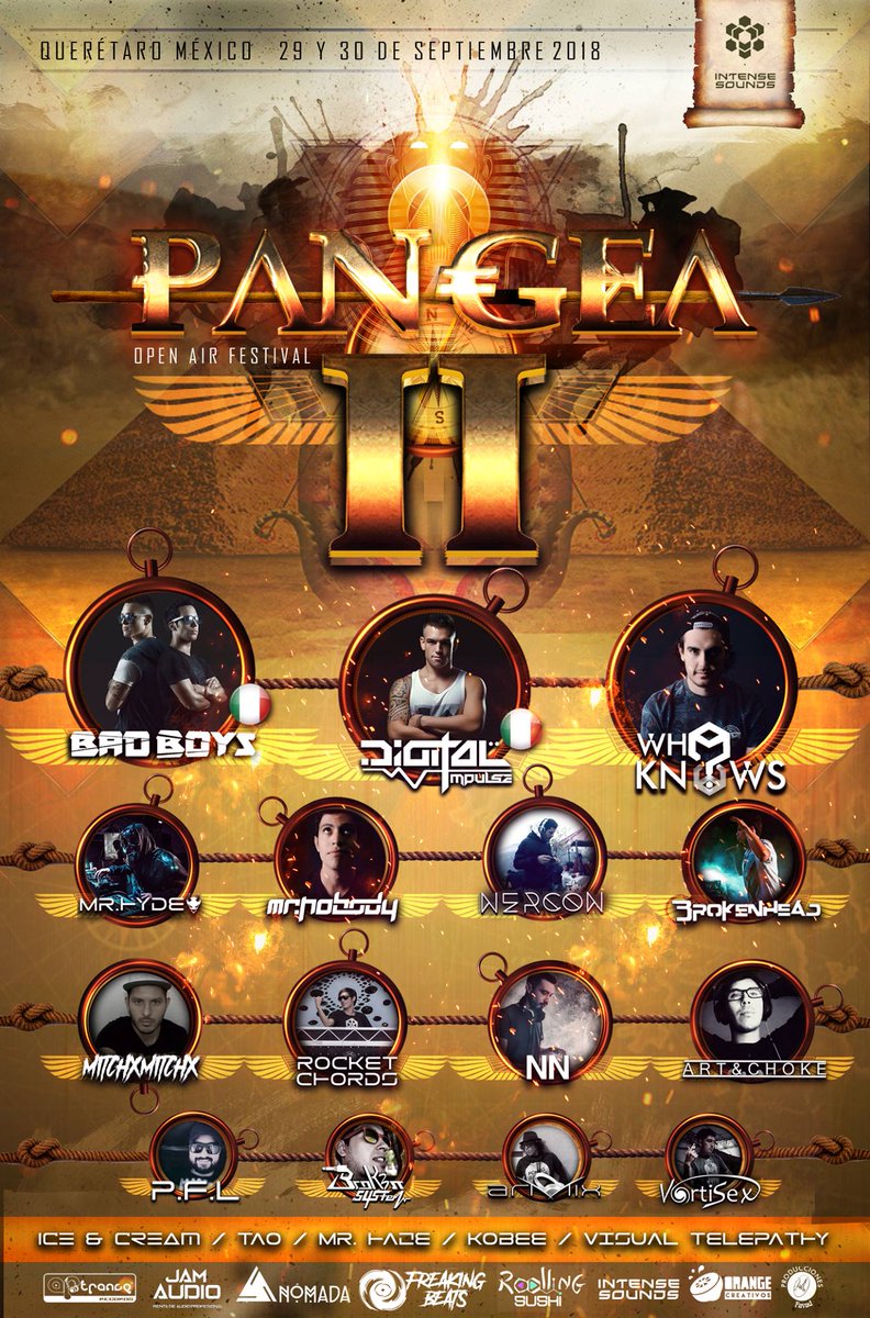 El_KPese's tweet photo. Por si buscan plan de #Rave en #Querétaro este fin de semana, #Pangea por #IntenseSounds. Mas información conmigo.
#BadBoys🇮🇹, #DigitalImpulse🇮🇹, #Dreamvibes, #WhoKnows?, #MrHyde, #Brokenhead, #Nercon, #MrNobody, #MitchxMitchx, #ArtChoke, #Armix, #MrHaze y muchos más. https://t.co/KGvWXX4tlu