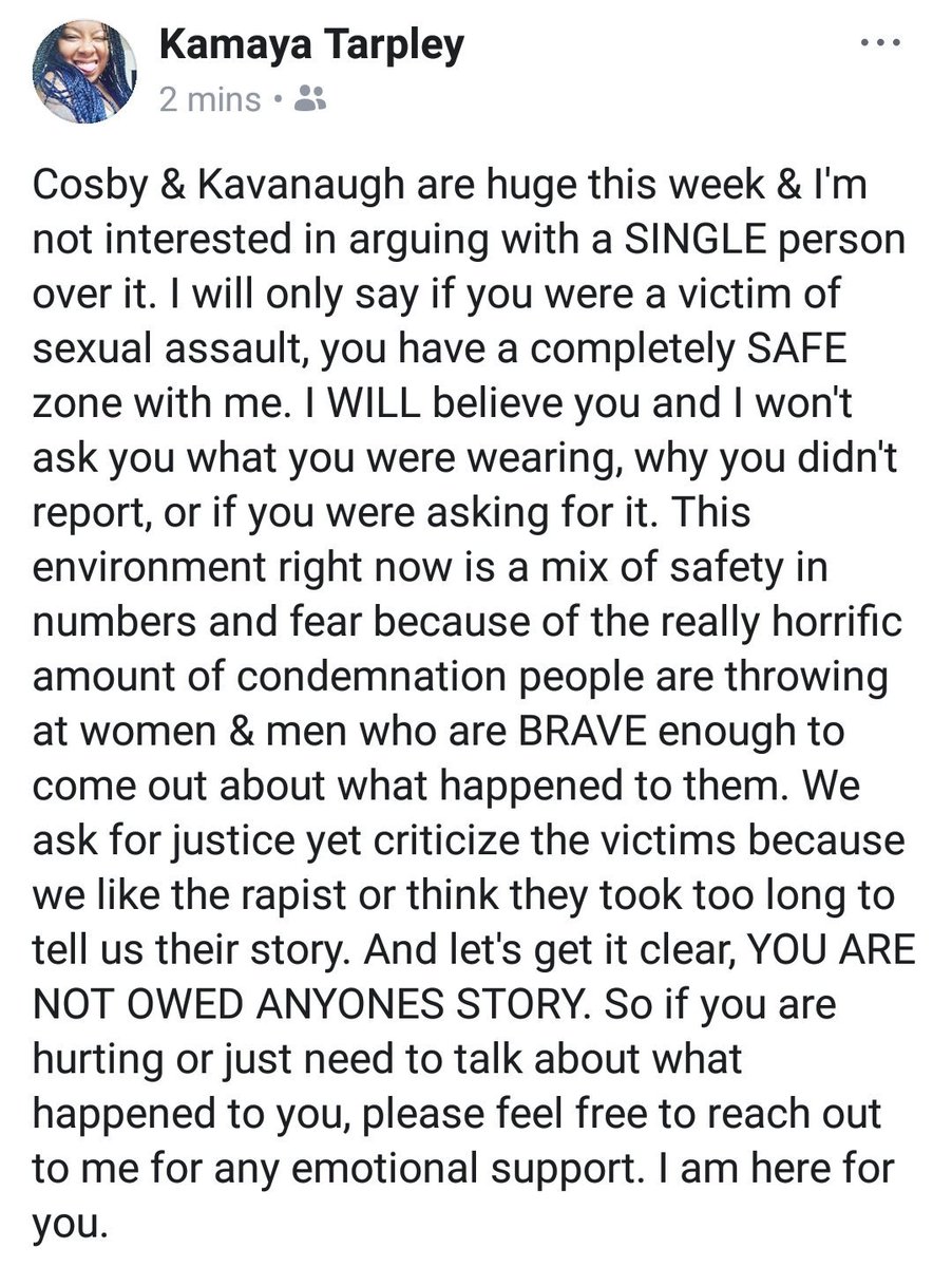kamayatarpley's tweet photo. For anyone who needs it:
#CosbySentencing #KavanaughHearings #MeToo https://t.co/rjTEhmOz8F