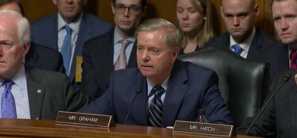 jewishaction's tweet photo. Lindsey Graham just shouted that the Senate is "legitimizing the most despicable thing I’ve seen in my time in politics."

He's not talking about women being sexually assaulted. He's talking about Brett Kavanaugh's feelings being hurt. This is shameful. #KavanaughHearings https://t.co/hzwHO8Uh9t