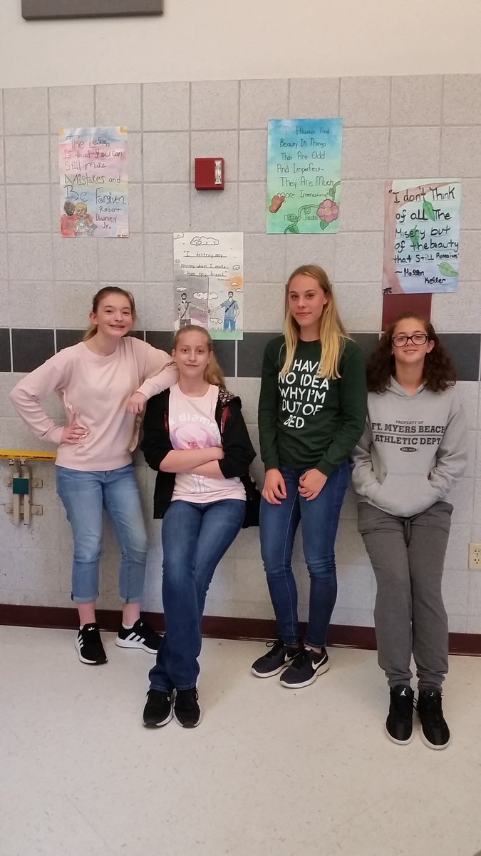ARTrcms's tweet photo. Kindness Matters! RMS 8th grade Advanced Art students designed and illustrated a famous quote of their choice to encourage others! Plan to be inspired! Check out the hallways and cafeteria to see these talented artworks! #RCMSJOY, #TEAMrcms https://t.co/ZDbzutHtM9
