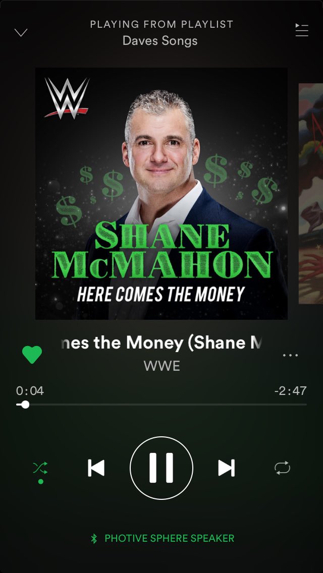 _dave_heron's tweet photo. .@shanemcmahon’s theme song has become a part of my daily essential listening playlists lol. Hope he’s back in the @WWE really soon lol. #ShaneMcMahon #HereComesTheMoney #IMissShaneMcMahon #WWE #SDLive #RAW #TeamShane #SDLiveCommissioner #BringBackShane https://t.co/1UNeyvox9i