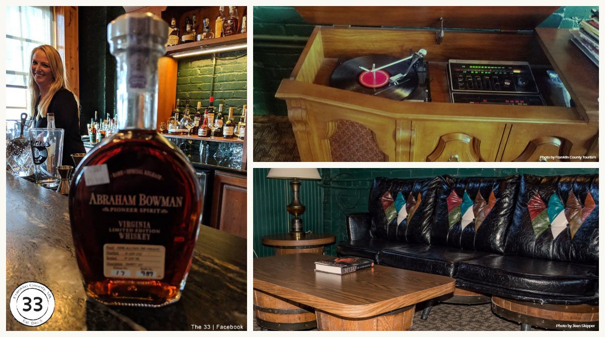 ICYMI: The 33 is now open every Friday, 5-8 p.m. upstairs above B-Sides in <a href="/RockyMountTown/">Town of Rocky Mount</a>. The old style lounge, complete with a vintage 70's record player, vinyl albums, and bourbon barrel couch features a great selection of #VASpirits.
