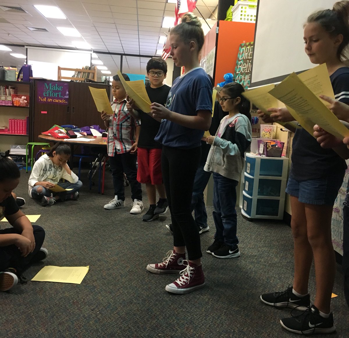 read_with_reed's tweet photo. 5th grade is so dramatic! Wonder movie trailer and a Wonder reader’s theater...it was a terrific Thursday! #readwithreed #dramadramadrama #wonder @DabbsElementary @read_with_reed @DPISD_DE https://t.co/hRpBXogUWM