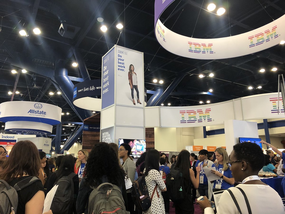 yaelalk's tweet photo. We are here @ghc Come by our booth and say hello! #GHC18 #IBMatGHC https://t.co/YEVP1T5nv4