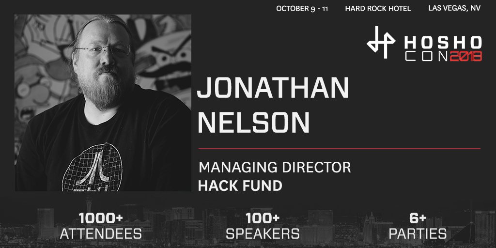 HoshoCon's tweet photo. 🚨 🚨 Speaker Alert! 🚨 🚨 
HoshoCon is excited to announce that Jonathan Nelson (@iamelgringo) has joined our speaking roster. Don't miss his talk, "Securities Law for Hackers" on October 10th!
Get Tickets: https://t.co/r0Sth9dBbf
#cryptocurrency #Blockchain #security #hoshocon https://t.co/pFMThwaqxj