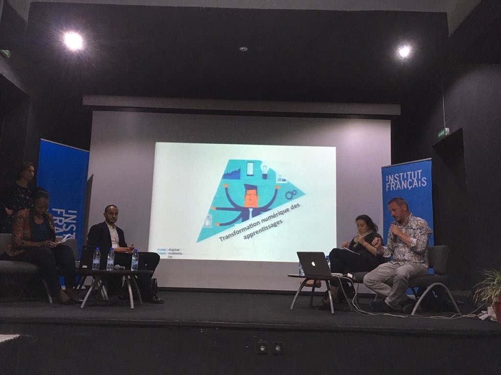 DupuyClaire's tweet photo. #univernage @IFSenegal #BELCDakar hier table ronde sur #innovation pédagogique avec @digitalwallonia @FipfOrg @MOOC_IFBenin avec un intéressant projet #formation #hybride prép@fac  soutenu @IFParis et @AdrienSchwarz75 #IFLab #dakar https://t.co/qfLqyNNNiE