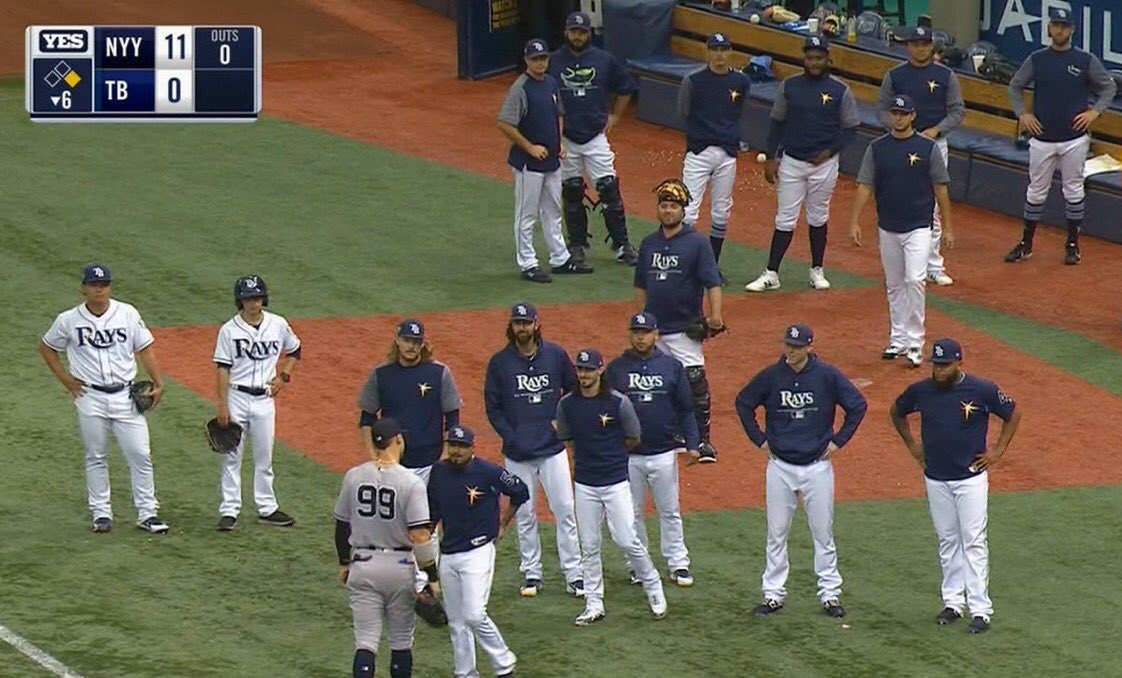 Aaron Judge vs. 17 Rays. Who wins?