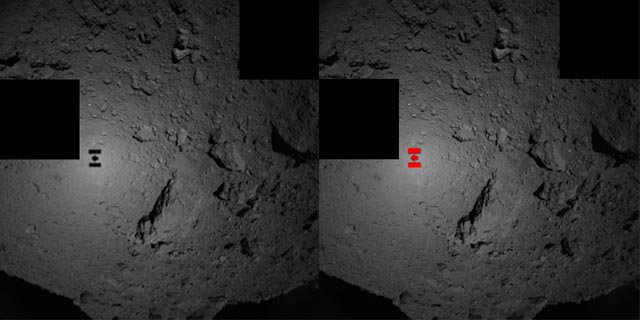 jasoneke's tweet photo. @haya2_jaxa Why is are the Japanese hanging the Canadian Flag on Ryugu? https://t.co/6tF9tT0h78