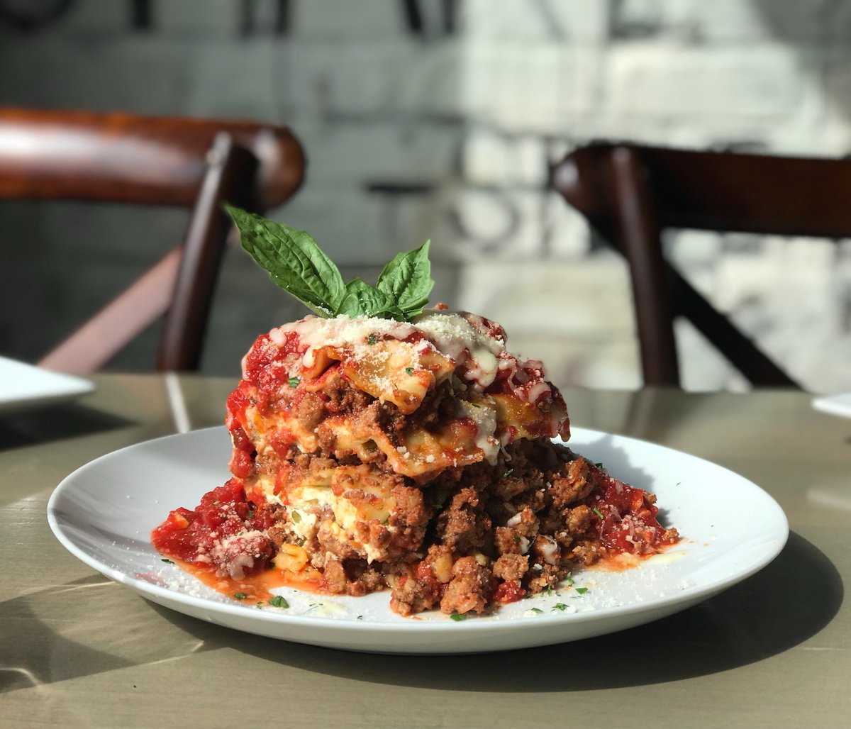 sharekbr's tweet photo. Lasagna with Prime beef, Italian sausage, ricotta, mozzarella, parmesan,  Romano, asiago and a plum tomato sauce #sharekbr #foodfeatures https://t.co/HDX2rJvVbc