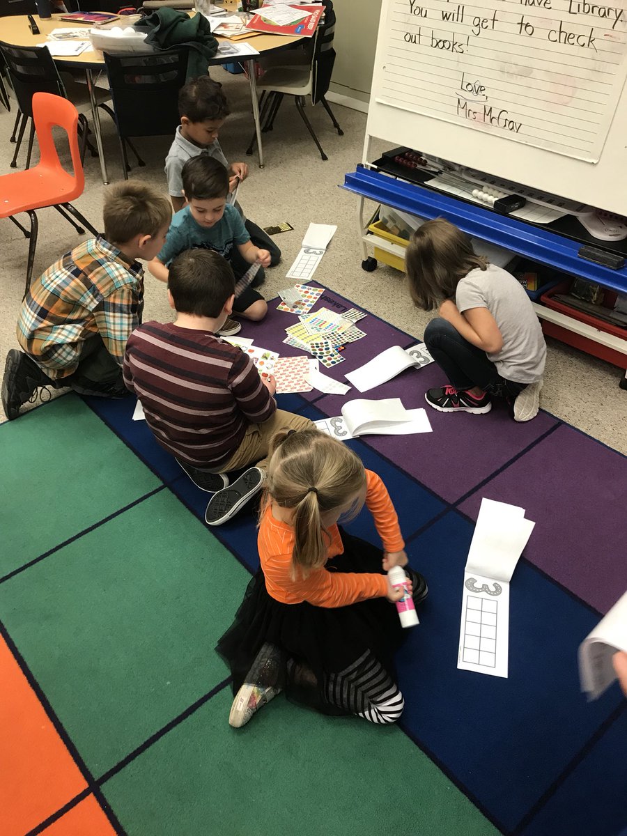 CMcCray108's tweet photo. Mathematicians used lots of different tools to create sets of numbers - stickers, bingo dabbers, markers, and crayons!! #kindergarten #wcpsmd https://t.co/HV6pcyUrbf