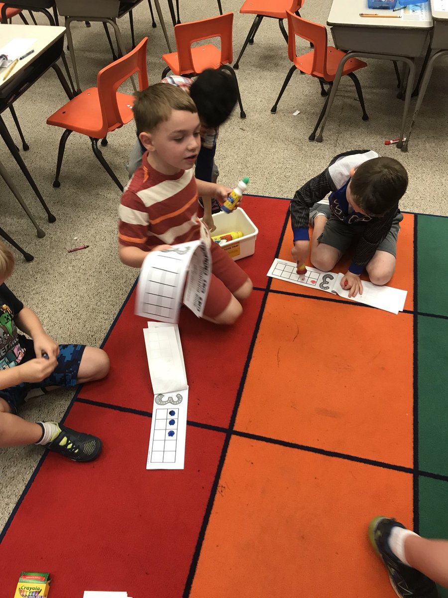 CMcCray108's tweet photo. Mathematicians used lots of different tools to create sets of numbers - stickers, bingo dabbers, markers, and crayons!! #kindergarten #wcpsmd https://t.co/HV6pcyUrbf