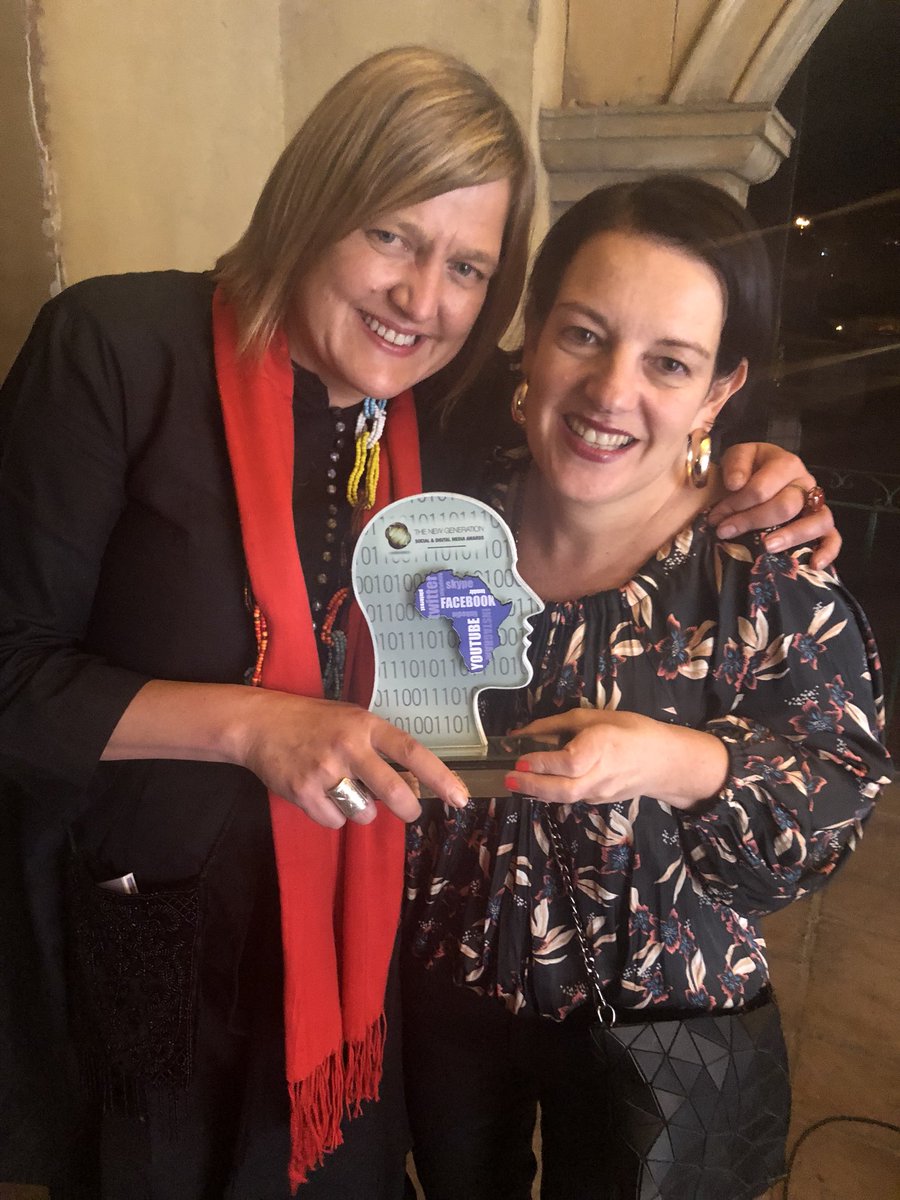 MichelleLissoos's tweet photo. @iSchoolAfrica press team and @IngridMartens win #newgen online strat award for #girlsafe campaign @_iSPT https://t.co/CvGaeKOVyC