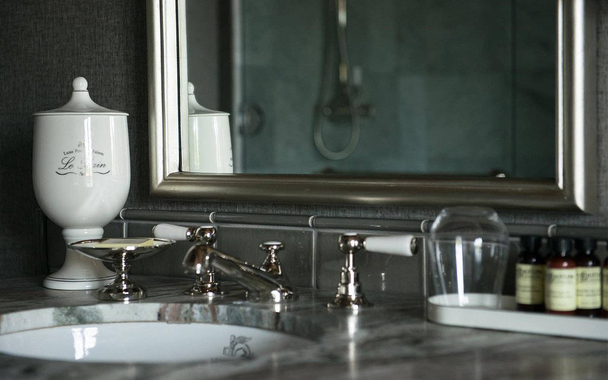 A space for luxuriating <a href="/TheCharmantLC/">The Charmant Hotel</a>

Interiors by The Simeone Deary Design Group

#LefroyBrooks #Classic #1900s #faucet #luxury #TheCharmantHotel #Wisconsin #sophisticated
