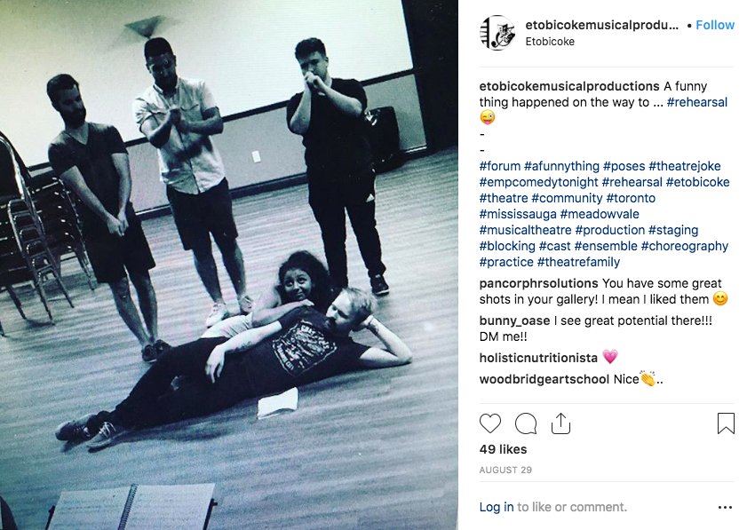 Less than 1 month until opening night of EMP's #Forum (A Funny Thing Happened on the Way to the Forum) presented at the Meadowvale Theatre, #mississauga #etobicoke #empcomdeytonight #supportus / Get your #tickets online today! 

secure1.tixhub.com/meadowvale/onl…