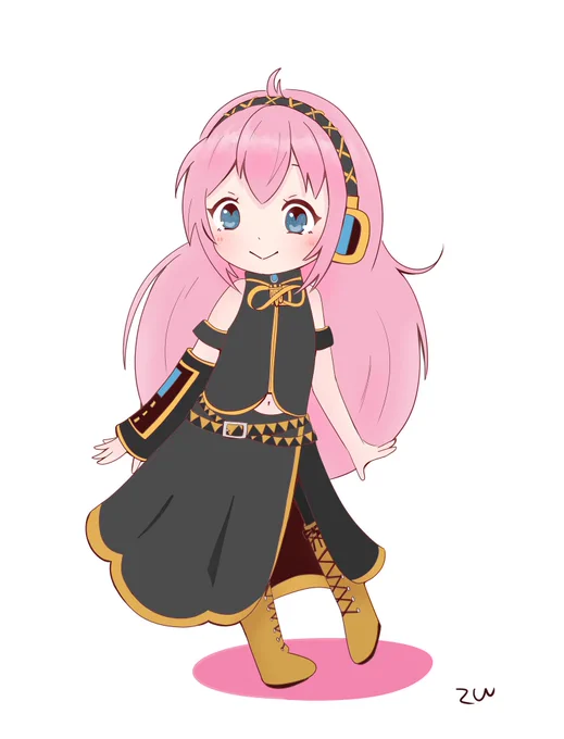 ルカさんの練習してたらめっちゃ可愛く描けたぁぁぁ～♡*。 