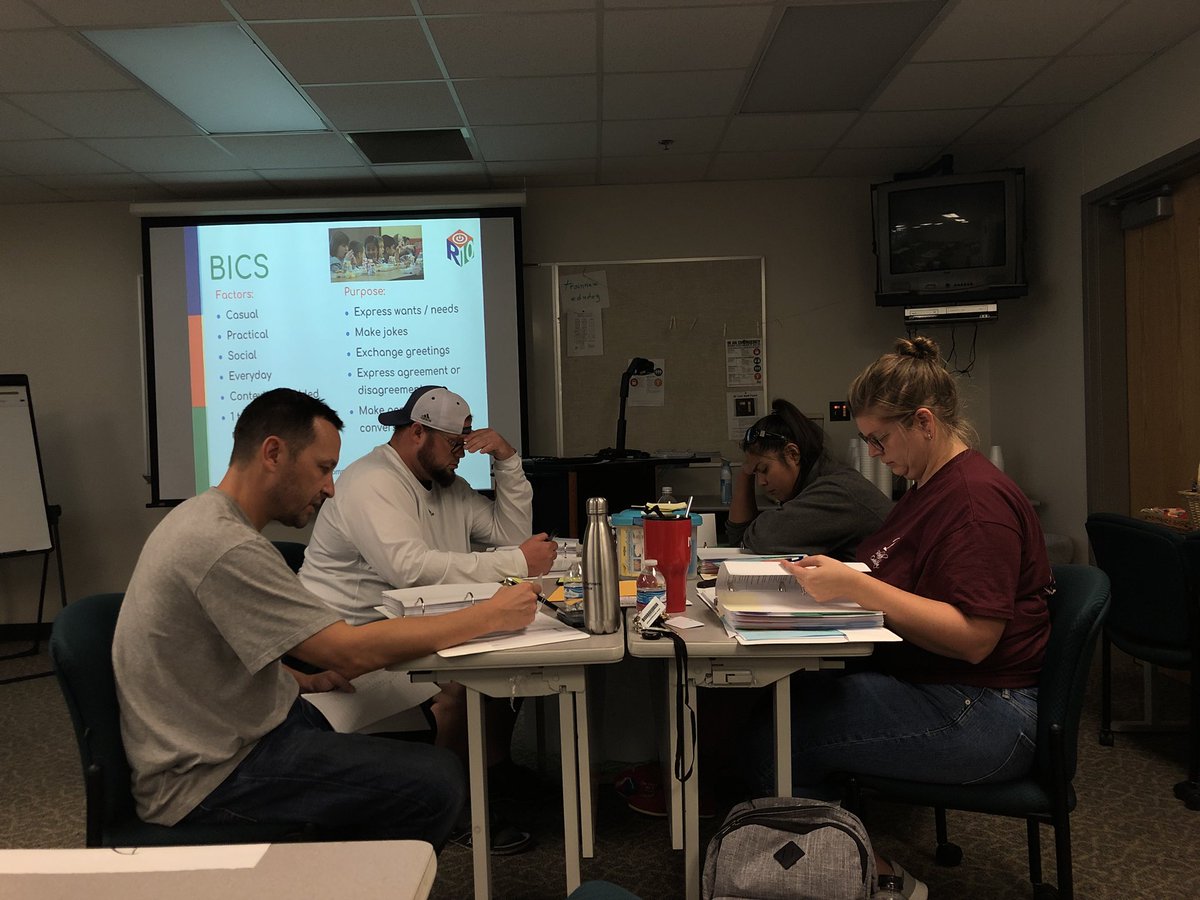 EarlyLearnWill's tweet photo. Last Night of the ESL Prep training. Thank you teachers for your commitment to ESL.
#ESLPrep
#BeTheException 
@CFBISD_BilESL https://t.co/ozXH9ldOMU