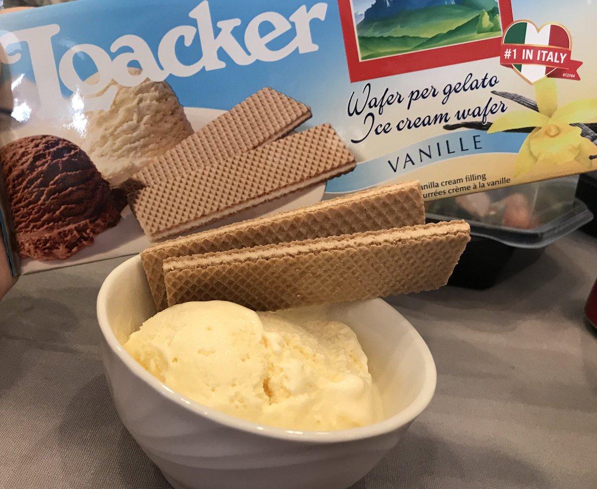 joycershulman's tweet photo. Need a dessert idea? Try @LoackerUSA Ice Cream Wafer with Ice Cream! The crispy vanilla wafers are filled with vanilla cream filling.  They are delicious alone or for something extra special, dip them in ice cream! #MKLoacker #MKMeetUp #ad 
https://t.co/0Q5mif8YGZ https://t.co/ZAEmzTuMTl