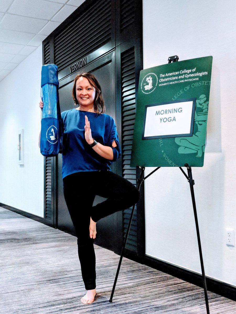 DrMTruong's tweet photo. Kick off the day tomorrow & Saturday with some #yoga with me at the #ACOGD6 #ACOGD4 annual district meeting! Everyone is welcome including first timers. #worklifebalance #acogbewell #wellness #yogaeveryday https://t.co/mIkEpOgfcp
